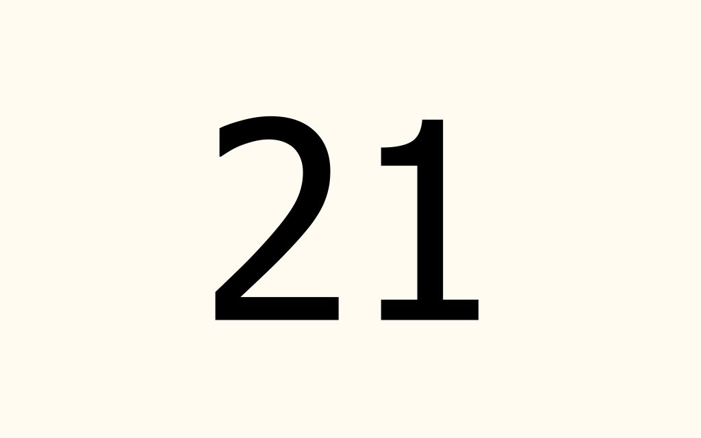 Ноябрь число 21. XII число. Numbers in Arabic.